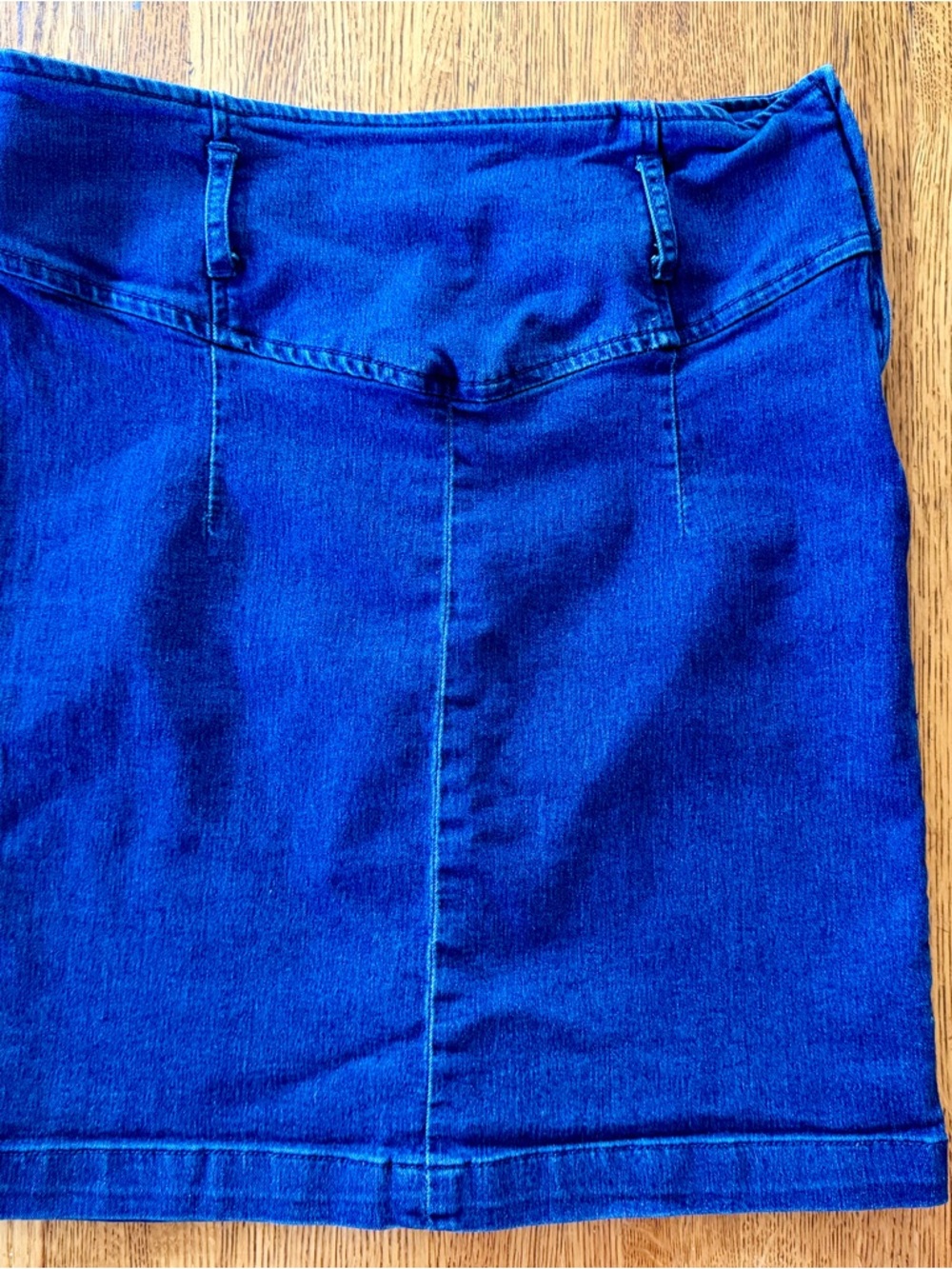 Free People Blue Denim Mini Skirt